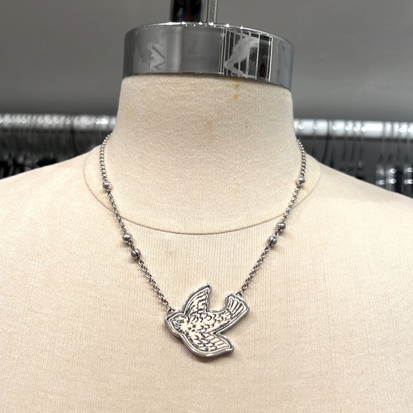Brighton Silver White Dove Necklace - Picture 2 of 7